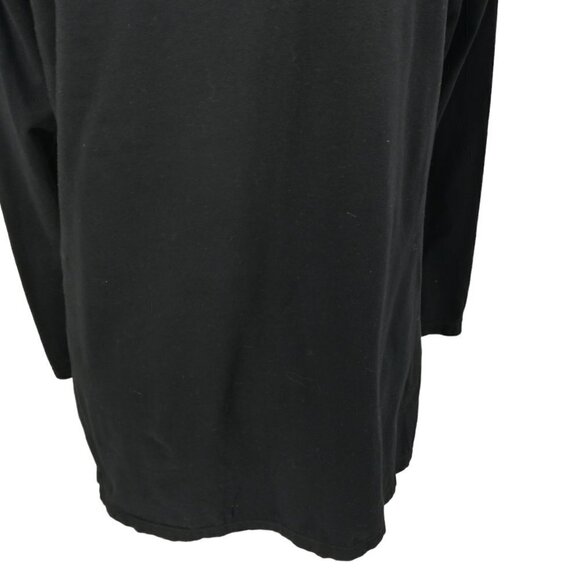 Neon Buddha Color Block Long Sleeve Tunic Shirt Size M Stretch T Shirt Black - Picture 13 of 14
